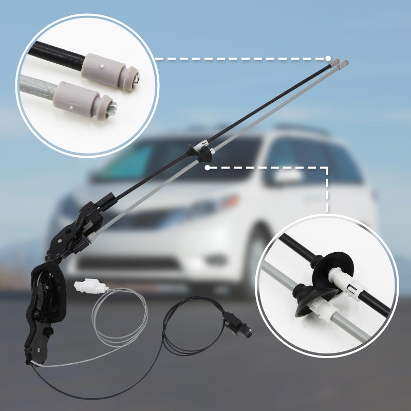 MANGO S Sienna Sliding Door Cable 85620-08042 Power Sliding Door Cable Kit For Toyota Sienna 3.3L 3.5L Right Passenger Side Door Spool Control Cable 924-550 w/o Motor - Image 3